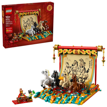 LEGO Spring Festival Galloping Horse Canvas Kids Building Toy - Year of the Horse Toy for Girls & Boys, Ages 10+ - Buildable Chinese New Year