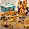 Tlsic Magnetic Transform Engineering Car Assembled Toys with Storage Box, Toys for Toddlers 3-4 Magnetic Blocks for Kids Age 3-5 4-8 Outdoor Toddler