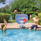 Poolmaster Classic Pro Rebounder Poolside Basketball Hoop Set For Swimming Pool Games