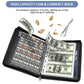 Coin Collection Album Holder for Collectors, 1403 Personalized Collection Labels, 410 Pockets Fireproof Coin Collection Book & 15 Paper Currency