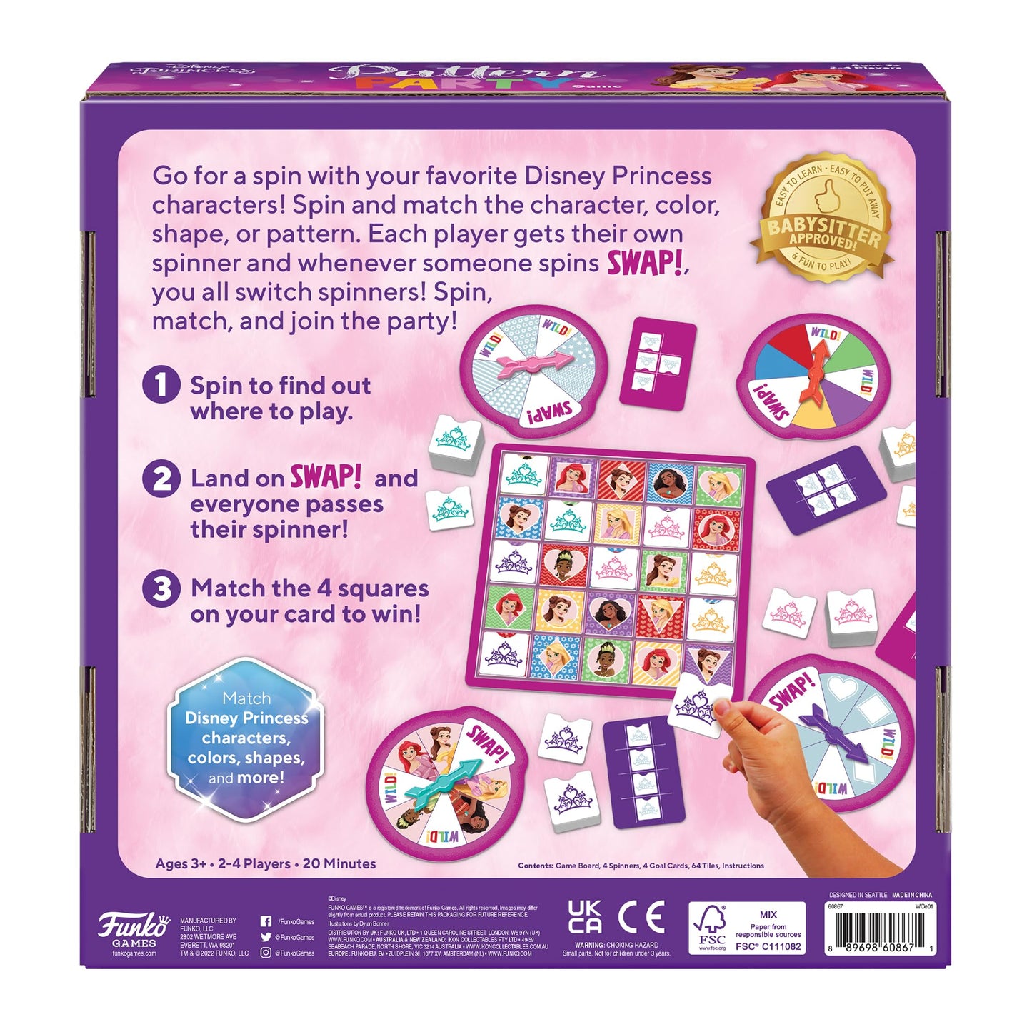 Funko Disney Princess Pattern Party Game