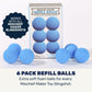 Mighty Fun! Mischief Maker® Toy Slingshot Foam Balls Refill Pack - Made from EVA Foam - Colorful Soft Foam Balls for Sling Shot Toys - Boys and Girls