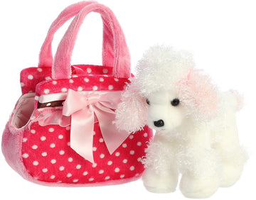Aurora® Fashionable Fancy Pals™ Fancy Pink Polka Dot™ Stuffed Animal - Plush with Stylish Purse for Dress Up Fun - Perfect for Kids 3+ Years