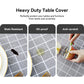 Romanstile Rectangle Vinyl Tablecloth, 100% Waterproof Oil-Proof Checkered Plastic Table Cloth, Heavy Duty Wipeable Table Covers for Dining, Camping