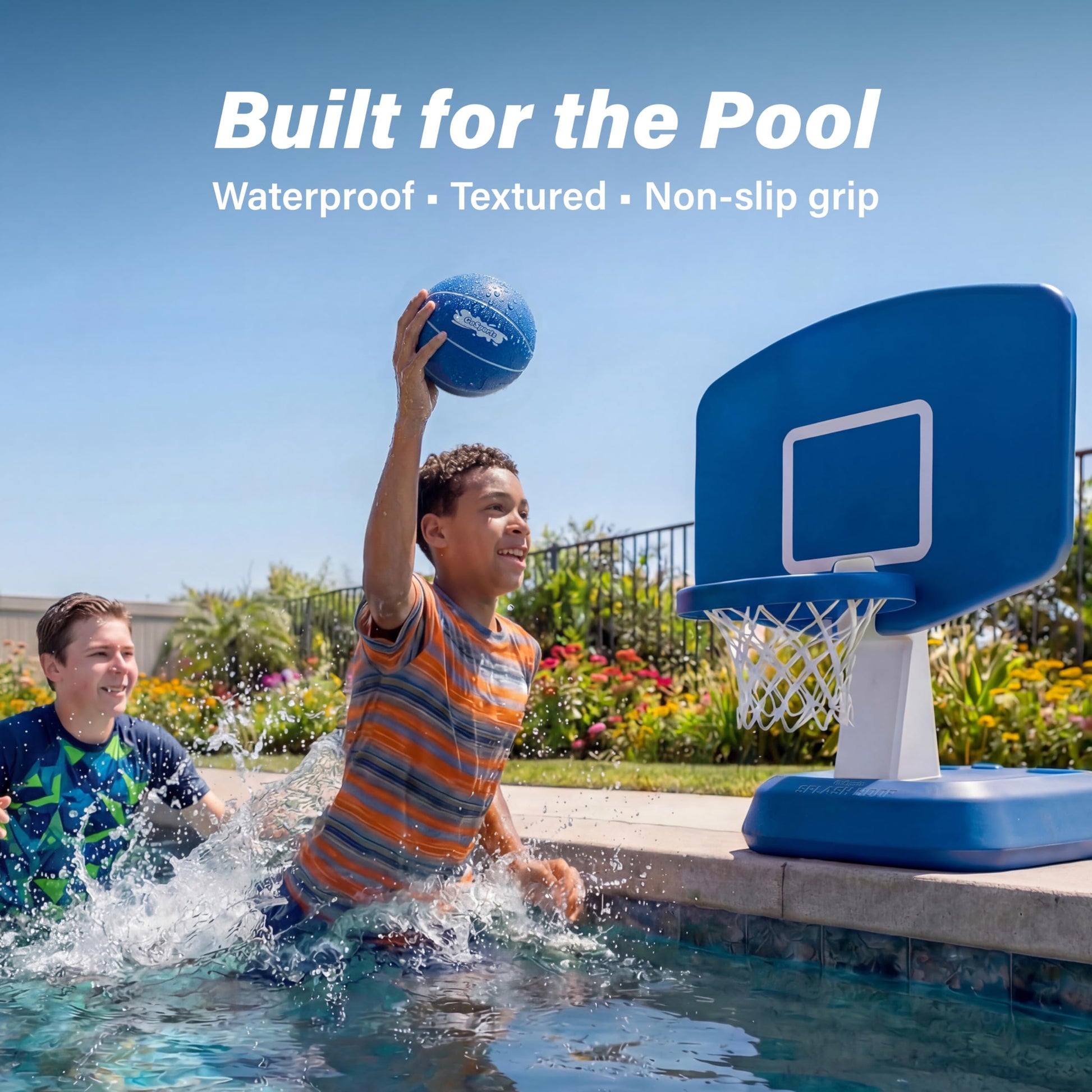 GoSports Swimming Pool Basketballs 3 Pack - Great for Floating Water Basketball Hoops, Choose Red or Blue Pool Basketballs