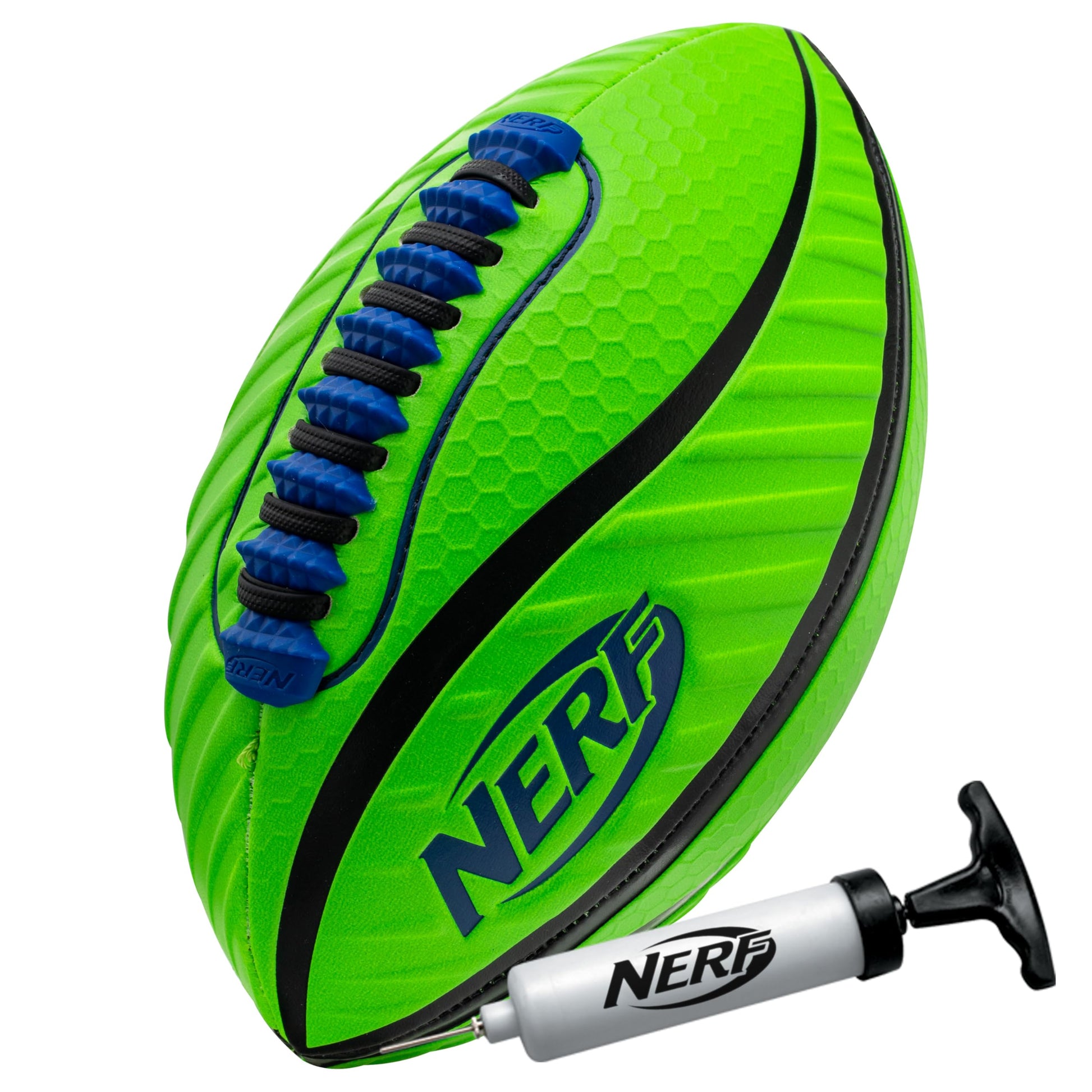 Franklin Sports NERF Spiral Grip Spacelace Football - Junior