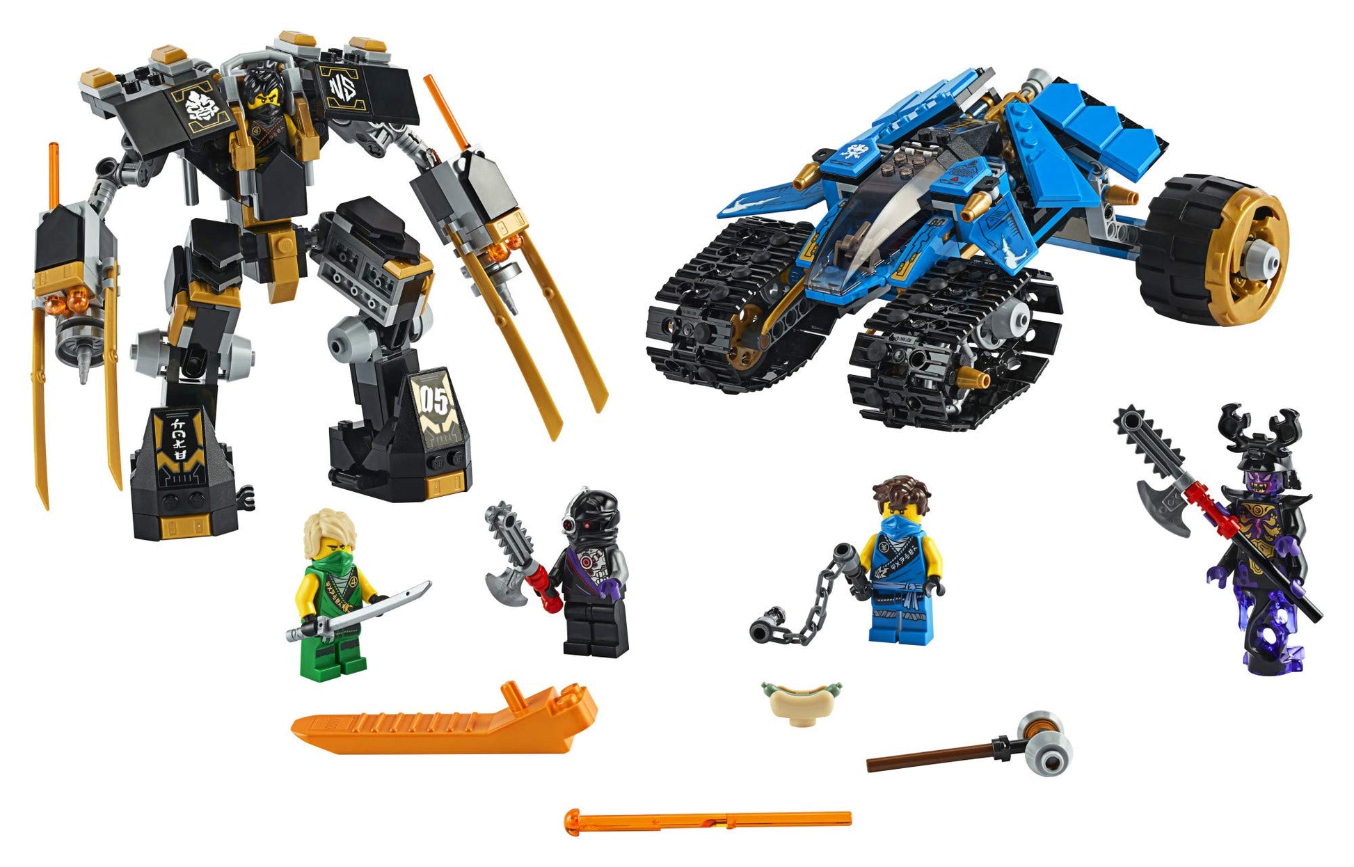 LEGO NINJAGO Legacy Thunder Raider 71699 Ninja Mech Adventure Toy Building Kit, New 2020 (576 Pieces)