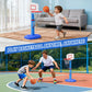 HYES Kids Basketball Hoop Indoor, Adjustable Height