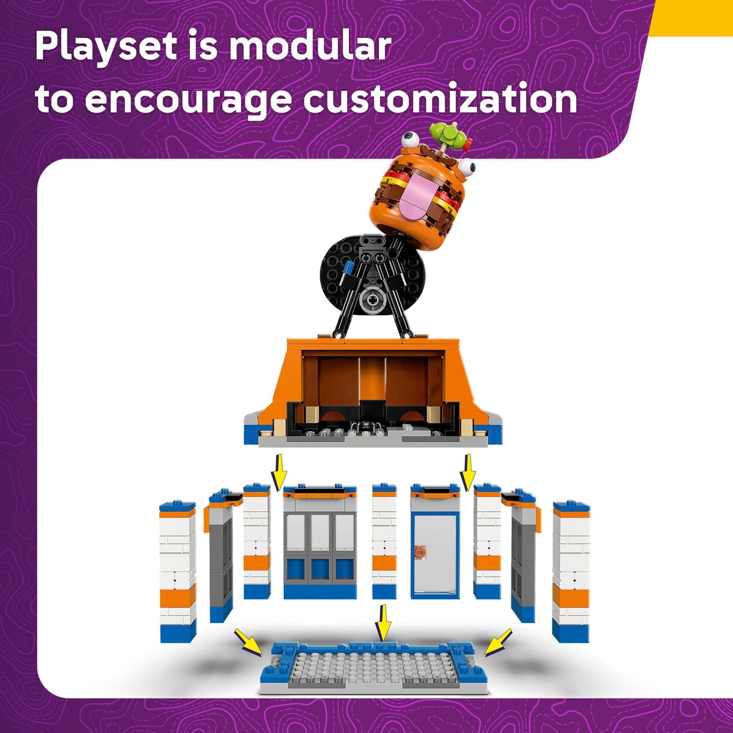 LEGO Fortnite Durrr Burger Restaurant Kids Toy - Video Game Building Set for Boys & Girls, Ages 10+ - Fortnite Minifigures Beach Boss, Grimy, and More