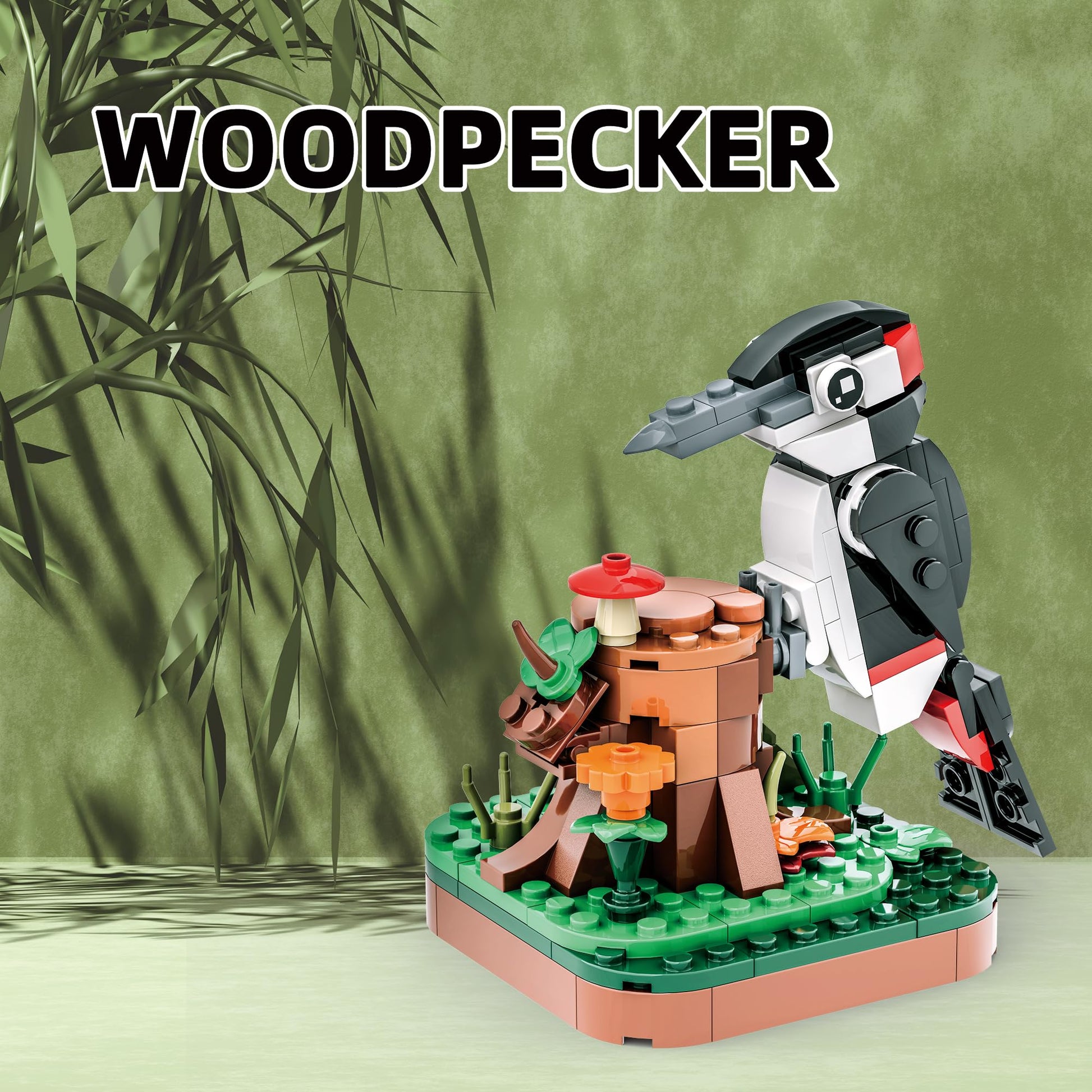 Apostrophe Games Majestic Birds Model Building Block Kit - 900 Pieces - Six Unique Bird Models for Kids and Adults