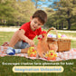 PREXTEX Hen Toy with Two Plastic Easter Eggs and Cute Baby Chicks Inside - Big Mommy Hen Plush with Chicks Zippered in Eggs - Adorable Chicken