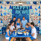 Happy Week of Sharks Birthday Decorations Include 3 Happy Shark Banner,12 Double-side Hanging Swirls,2 Shark Fin Hanging Banner,Bite Me Welcome
