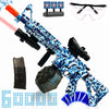 ZoffyFabrizio Large Gel Splat Blaster, Splatter Blaster,Blue Gel Splat Blaster for Outdoor Games Toys for Activities Team Game- Ages 14 +