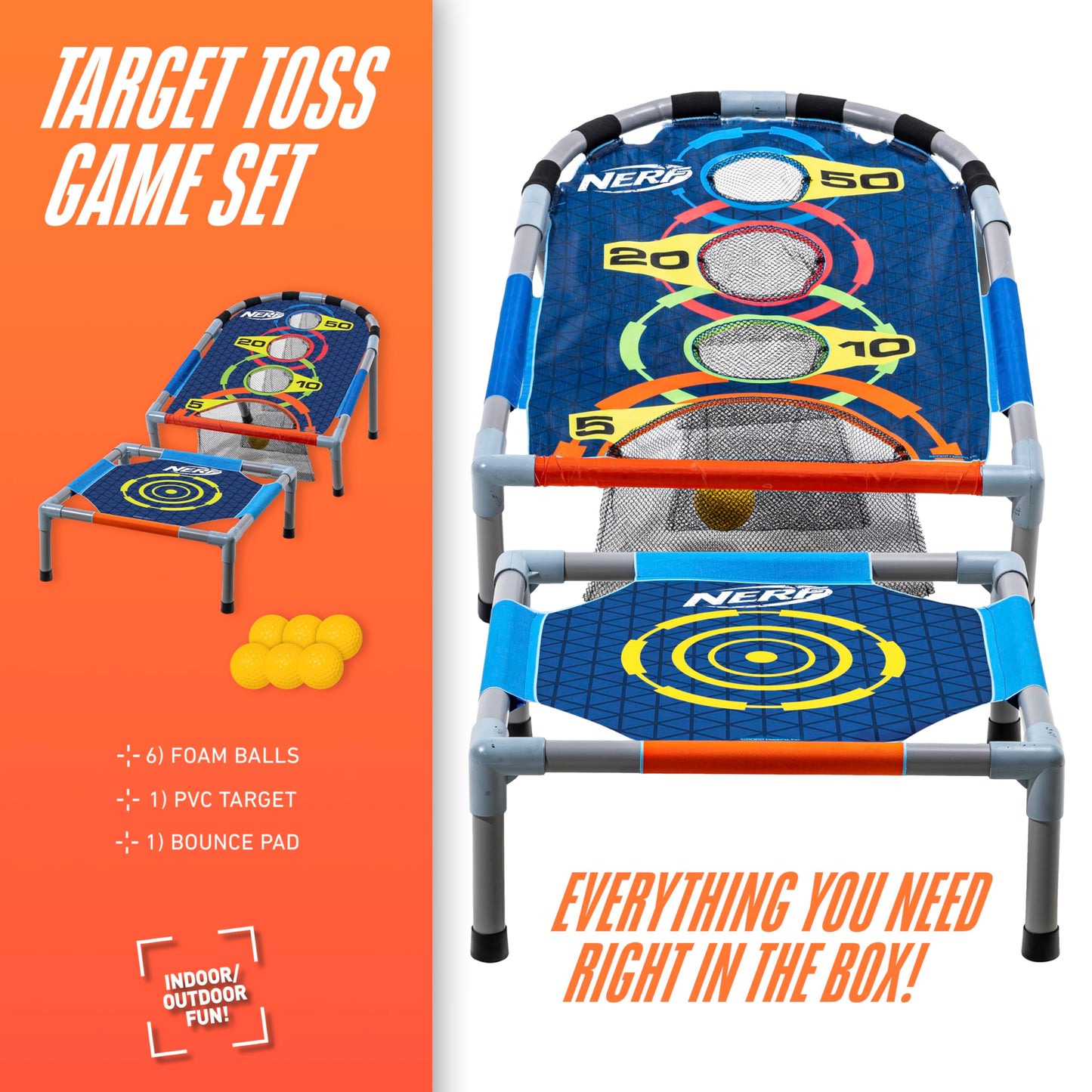 NERF Bounce N Score Target Toss Game Set