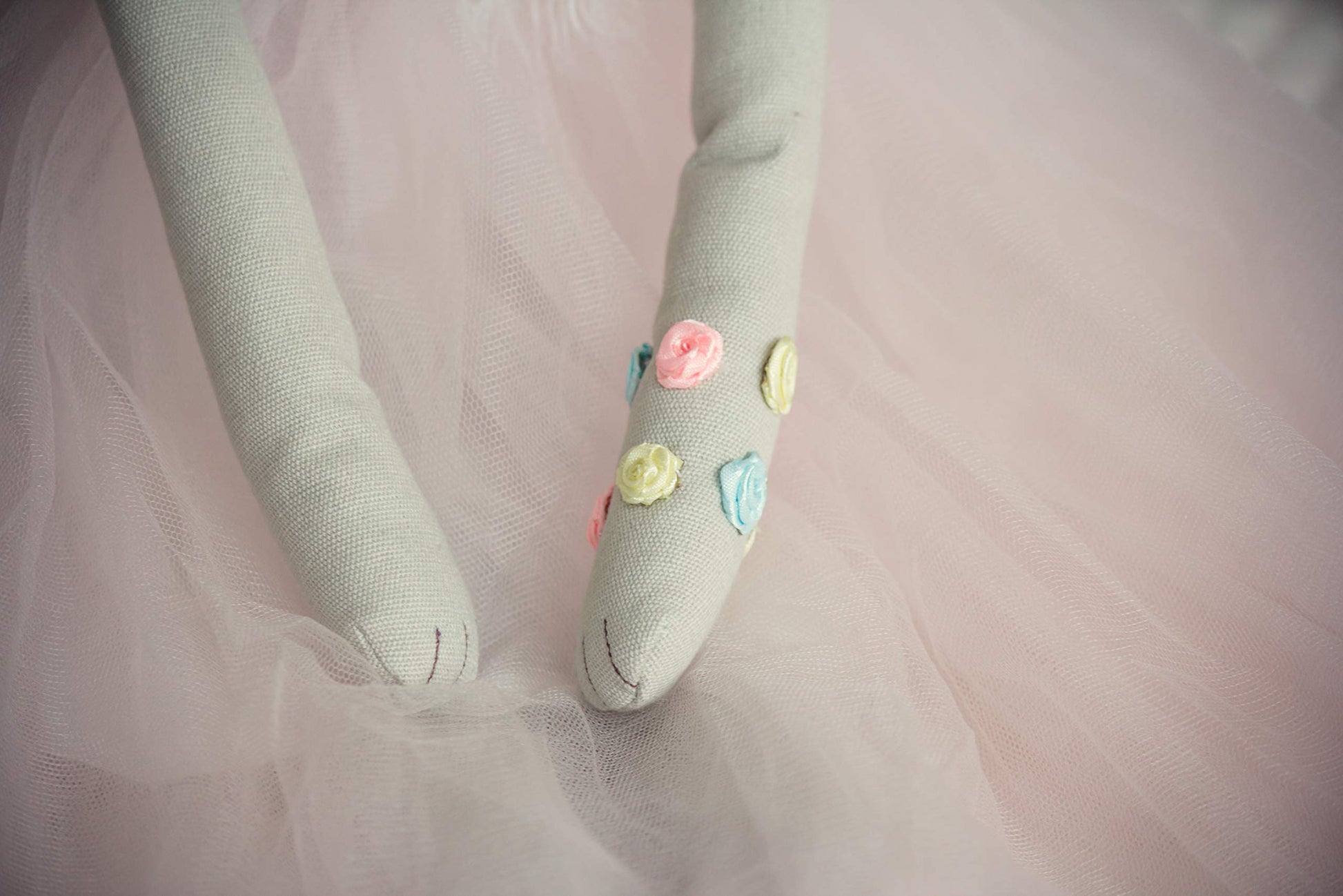 Inspired by Jewel Poppy the Cat - Handmade 24.8-Inch Plush Doll with Ballerina Tutu Outfit - Pretty Stuffed Toy Surprise Gift for a Little Princess