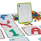 PLUS PLUS - Learn to Build ABC & 123 - 400 Pieces, 40 Flash Cards - Construction Building STEM / STEAM Toy, Interlocking Mini Puzzle Blocks for Kids