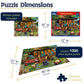 White Mountain 1000 Piece Jigsaw Puzzle Spring Lake Cabin, Porch Puppies