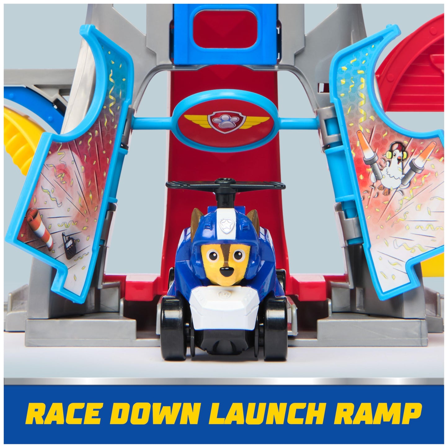 Paw Patrol: Air Rescue, Pup Squad Adventure Bay Airport Playset, with Chase Toy Car Vehicle Launcher, Kids Toys for Boys and Girls 3+