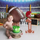 Football 1st Sign Wooden Centerpiece - 1st Year Old Football, Sports Football 1st Birthday Table Decor Sign Decoration, Baby Football Party, 1st