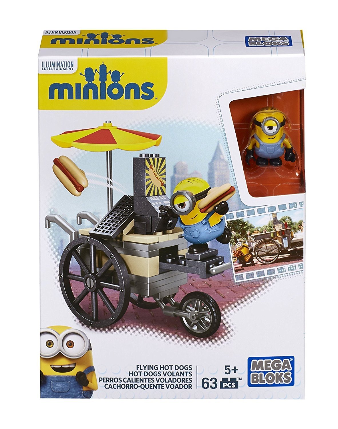 Minions Toys Mega Bloks Minion Movie Flying Hot Dogs