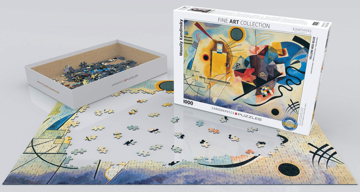 EuroGraphics, Yellow-Red-Blue (Gelb Rot Blau) by Kandinsky, 1000 Piece Puzzle