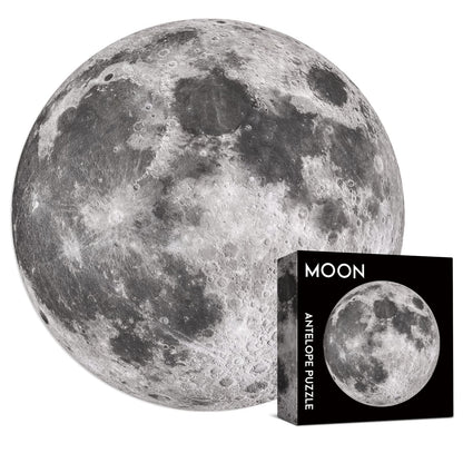 Antelope - 1000 Piece Puzzle for Adults, Space Moon Jigsaw Puzzles 1000 Pieces, Telescope Planet Close-up Round Puzzle, High Resolution, Matte Finish