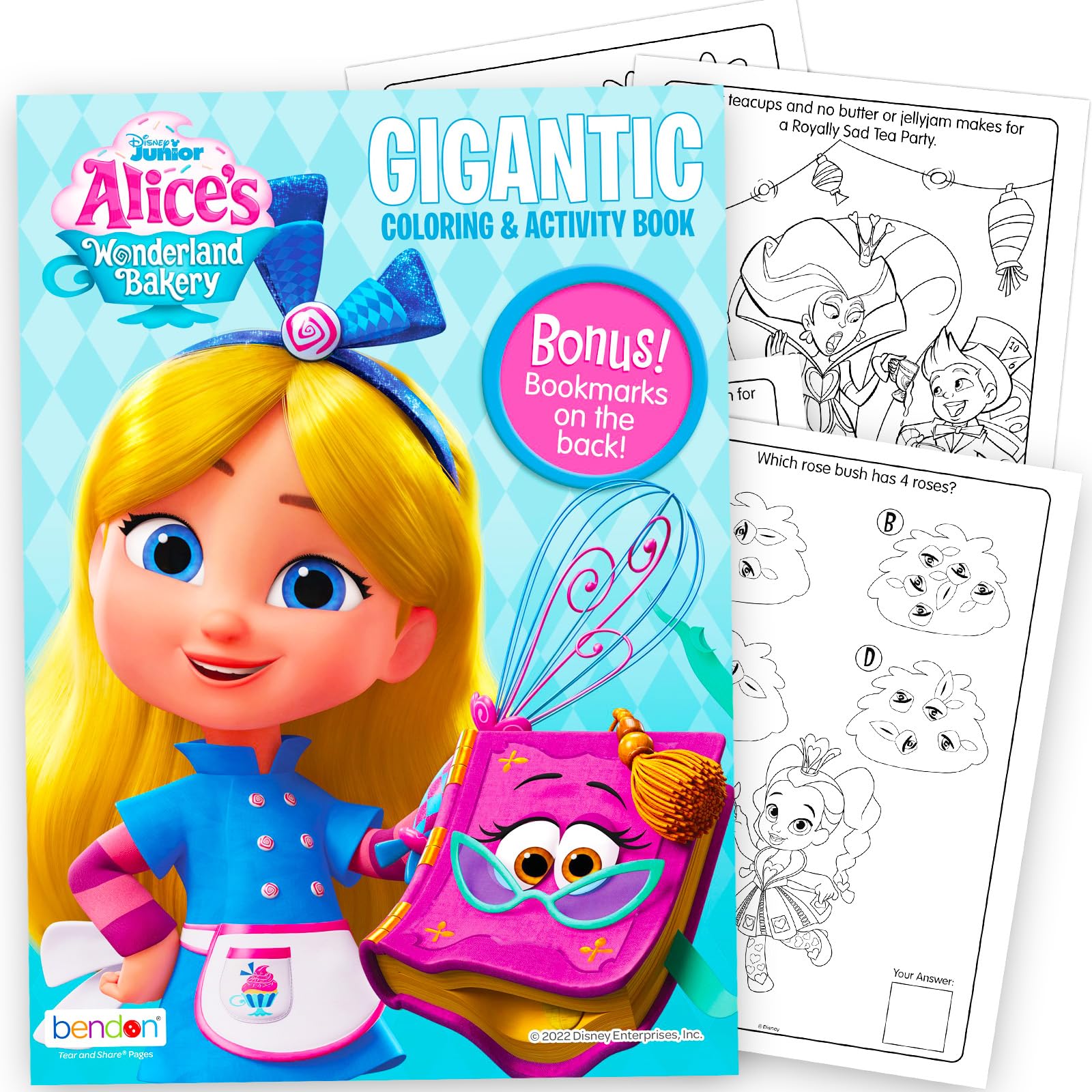 Alice's Wonderland Bakery Coloring Book Super Set for Kids - Bundle with 3 Alice in Wonderland Activity Books with Stickers, Games, Puzzles, and More