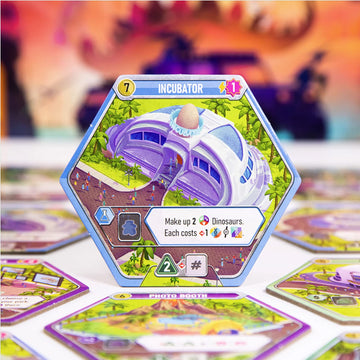 Dinosaur World Board Game Draft, Build, and Explore Your Dino Park for Victory! Strategy Game for Kids and Adults, Ages 8+, 1-4 Players, 60-120 Minute