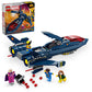 LEGO Marvel X-Men X-Jet Toy - Building Toy from X-Men '97 for Boys & Girls, Ages 8+ - Model Kit for Display and Play with 4 Minifigures - Gift Idea
