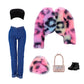 Doll Clothes, 5 Sets Outfits Winter Dresses Pants Windbreaker Hat for 11.5 inch Dolls Accessories Random Style (G)
