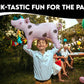 Inflatable Pig, Decorations for Birthday Party Supplies Toy, Cowboy & Cowgirl Farm Theme Gifts, Blow Up Boar Decor, Inflables Para Fiestas Pig