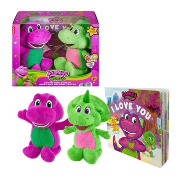 Barney Fisher-Price World Baby Bop Plushes & Storybook