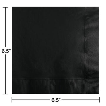 Creative Converting Party Tableware 2-Ply Luncheon Napkin, Party Supplies, One Size, Black Velvet, 50
