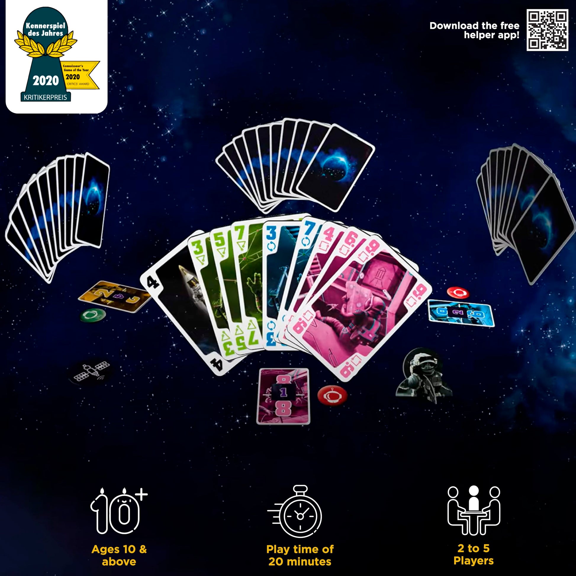 Thames & Kosmos The Crew - Quest for Planet Nine | Card Game | Kennerspiel des Jahres Winner | Cooperative | 3-5 Players | Ages 10+ | Trick-Taking |