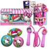 Hello Kitty Outdoor Toys for Girls, Kids - Bundle With 3 Mini Sports Balls, Jump Rope, and Stickers | Fitness Toys, Sport Playset