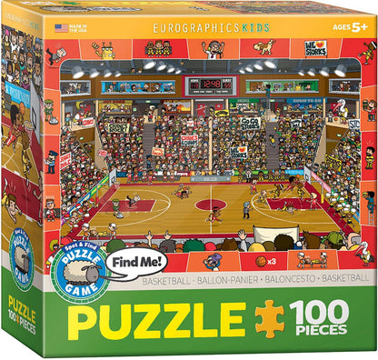 Basketball - Spot and Find Puzzle, 100-Piece