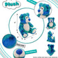 DolliBu Blue Tie-Dye Bear Plush - Super Soft Stuffed Animal, Cute Wild Animal Plush, Adorable Fluffy Stuffed Animal for Boys and Girls, Stuffed