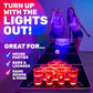 GoPong 8 ft Foldable Beer Pong Table with LED Lights - Regulation Size Portable Pong Table with 6 Balls