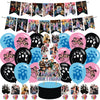E-NHYPEN Themed Birthday Party Supplies - Team Balloons, Cupcake & Cake Toppers, Singer Fans Latex Balloons