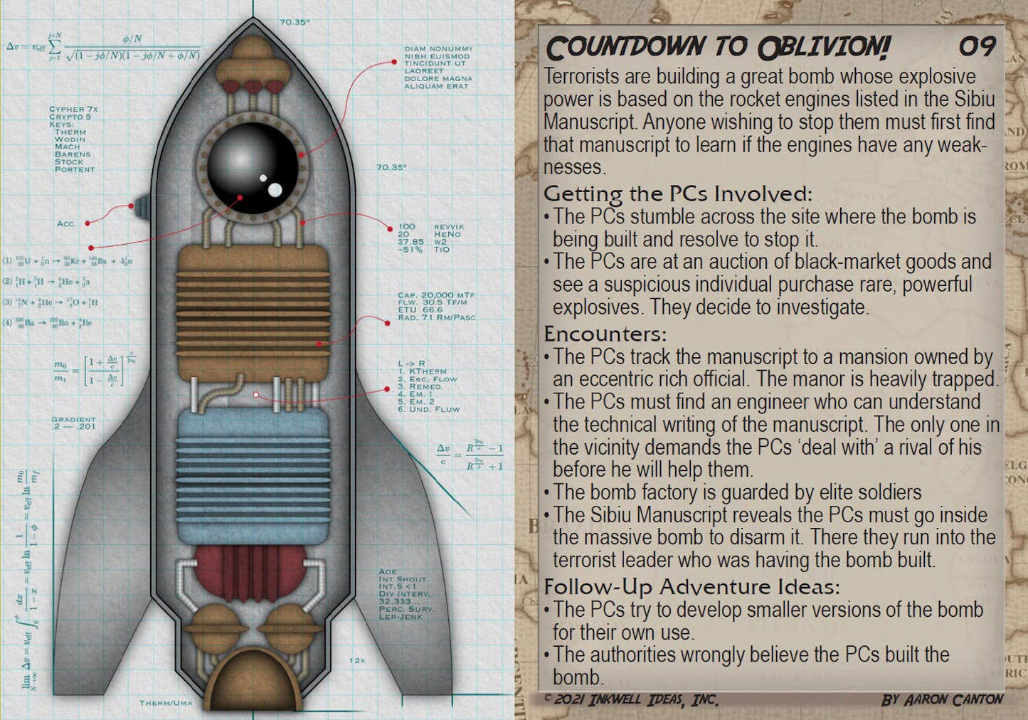 Inkwell Ideas Sidequest Decks: Pulp Adventures!