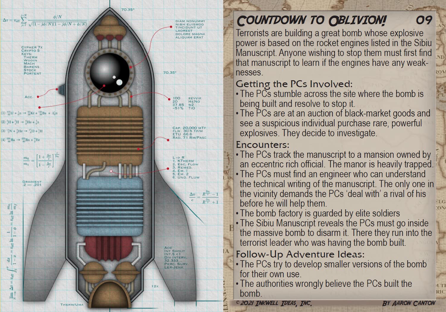 Inkwell Ideas Sidequest Decks: Pulp Adventures!