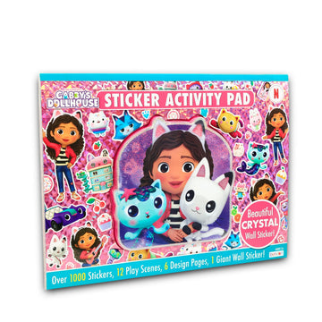 DreamWorks Gabby's Dollhouse Stickers Ultimate Activity Pad for Kids Set with Over 1000 Gabby's Dollhouse and Friends Stickers, Scenes, Activity