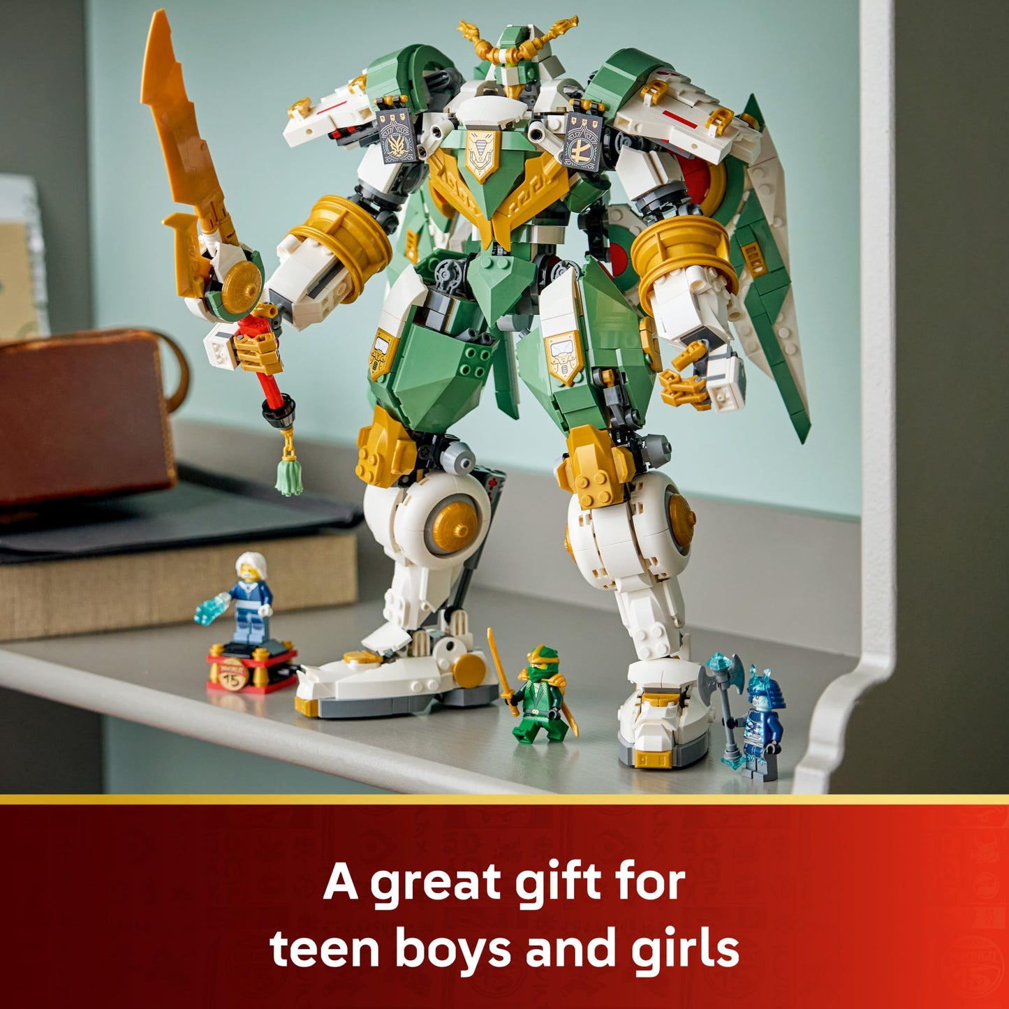 LEGO NINJAGO Lloyd's Titan Mech 15th Anniversary Building Toy - Collectible Mech Set for Boys & Girls, Ages 14+ - Display as Bedroom Decor - Gift