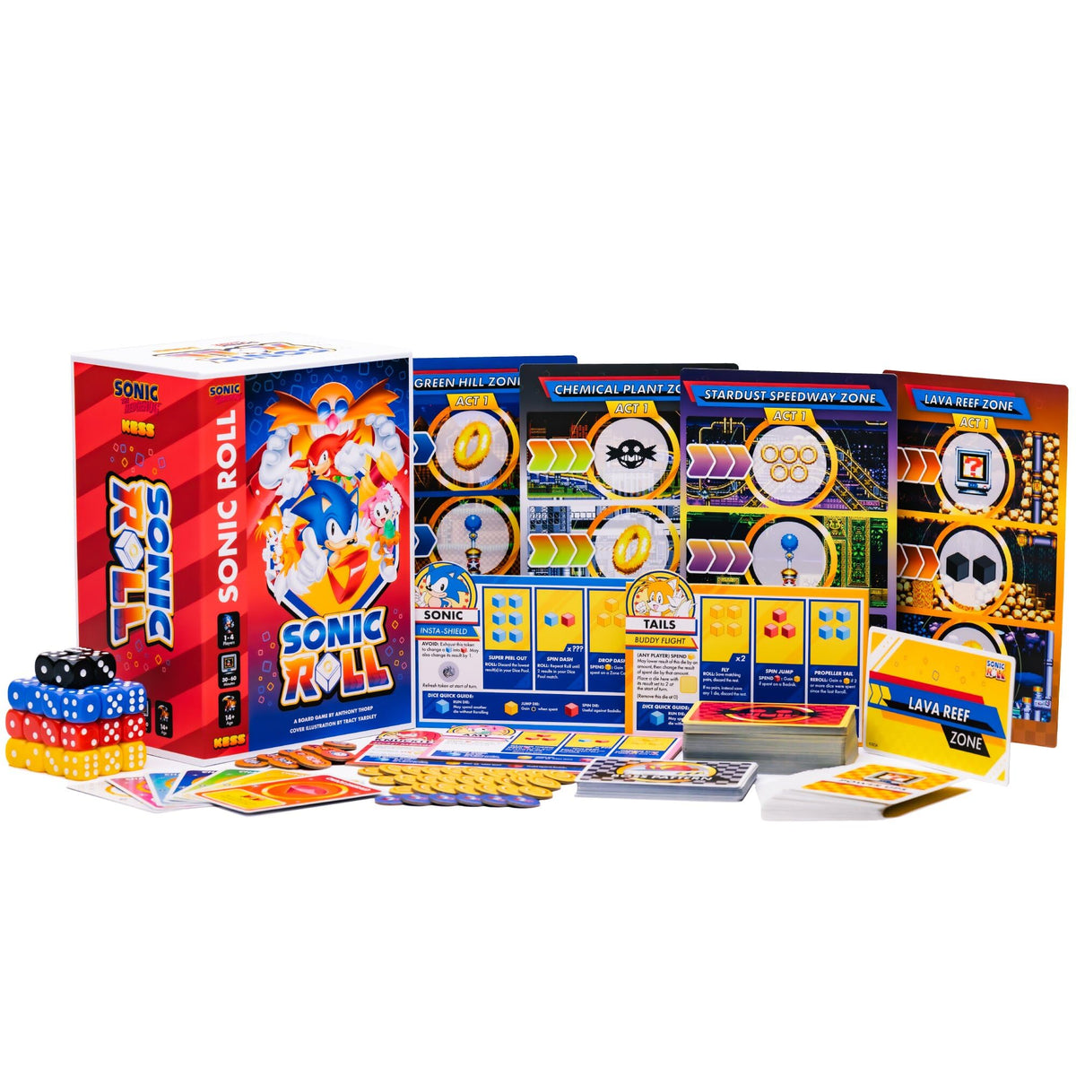 KESS: Sonic Roll Board Game - 1-4 Player Cooperative Tabletop Adventure