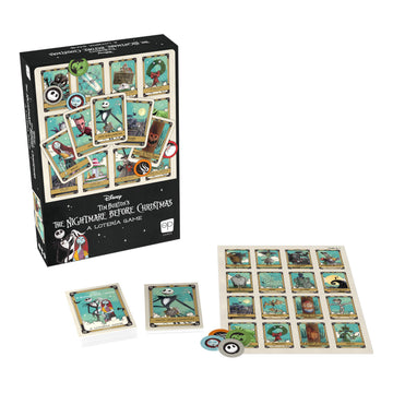Lotería: Disney Tim Burton’s The Nightmare Before Christmas | Traditional Loteria Game | Bingo Style, Featuring Custom Artwork & Illustrations |