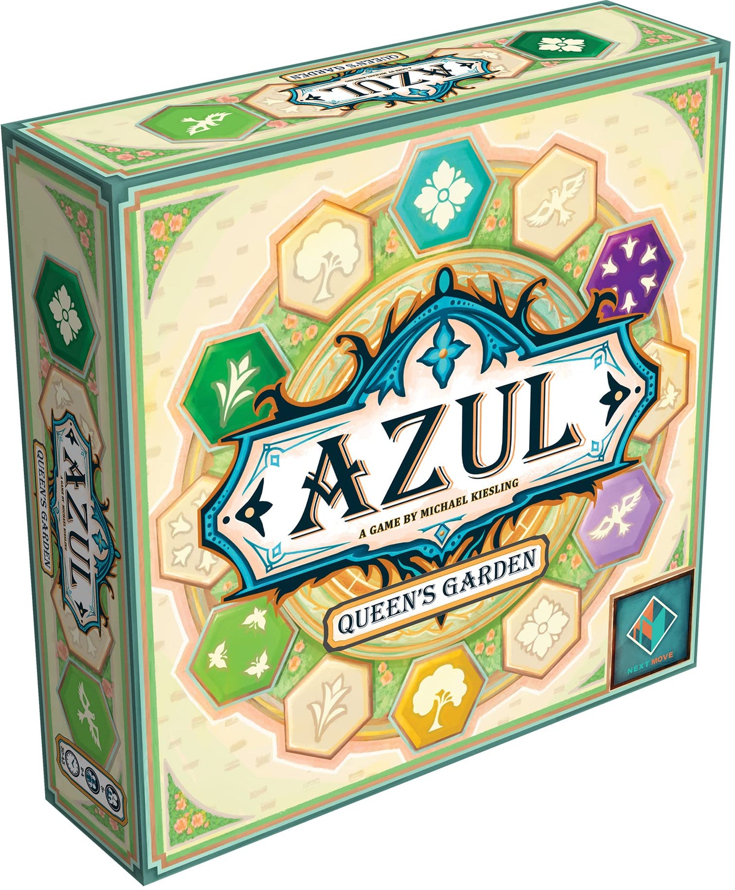 Asmodee Azul Queen's Garden Board Game - Create a Royal Paradise, Mosaic Tile Placement Strategy Game for Kids & Adults, Ages 10+, 2-4 Players, 45-60