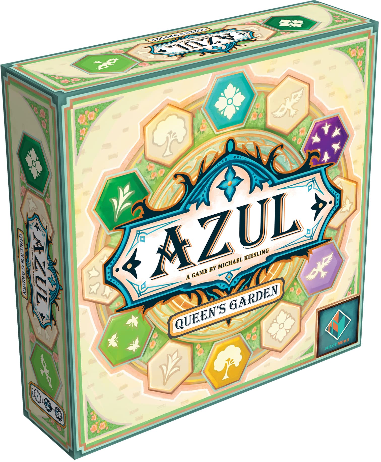 Asmodee Azul Queen's Garden Board Game - Create a Royal Paradise, Mosaic Tile Placement Strategy Game for Kids & Adults, Ages 10+, 2-4 Players, 45-60