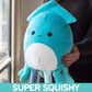 Squishmallows 10" Sky The Graduation Squid Plush - Official Jazwares Stuffed Animal - Soft Cute Squid Plushie Collectible Toy Gift for Graduates