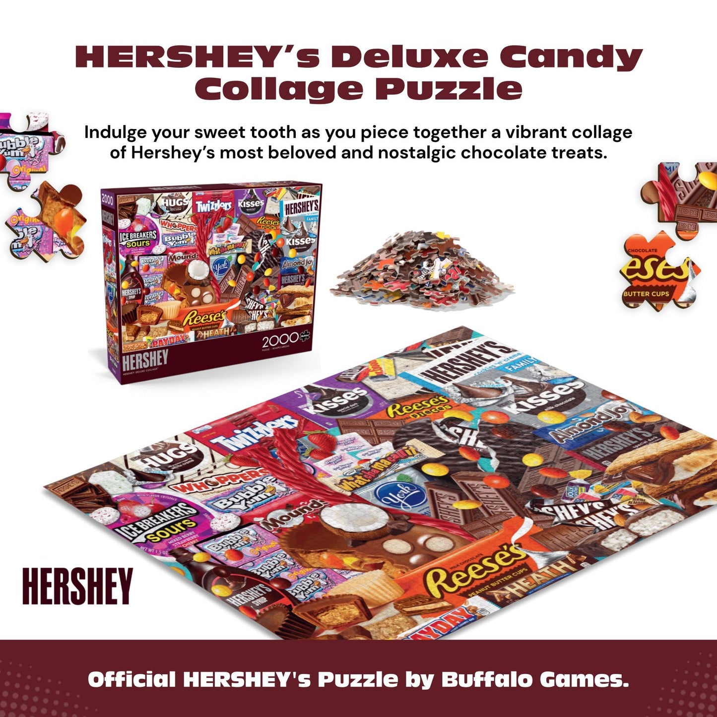 Buffalo Games - Hershey's Deluxe Collage - 2000 Piece Puzzle for Adults