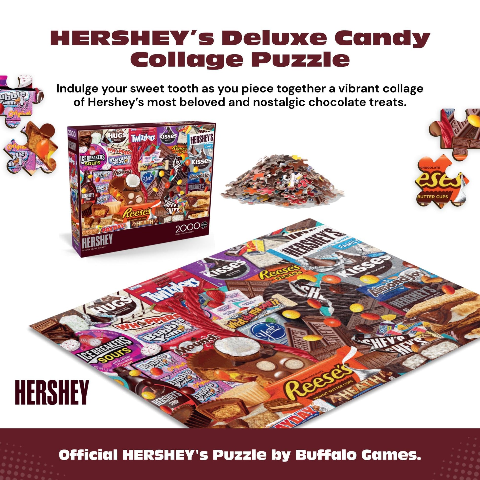 Buffalo Games - Hershey's Deluxe Collage - 2000 Piece Puzzle for Adults